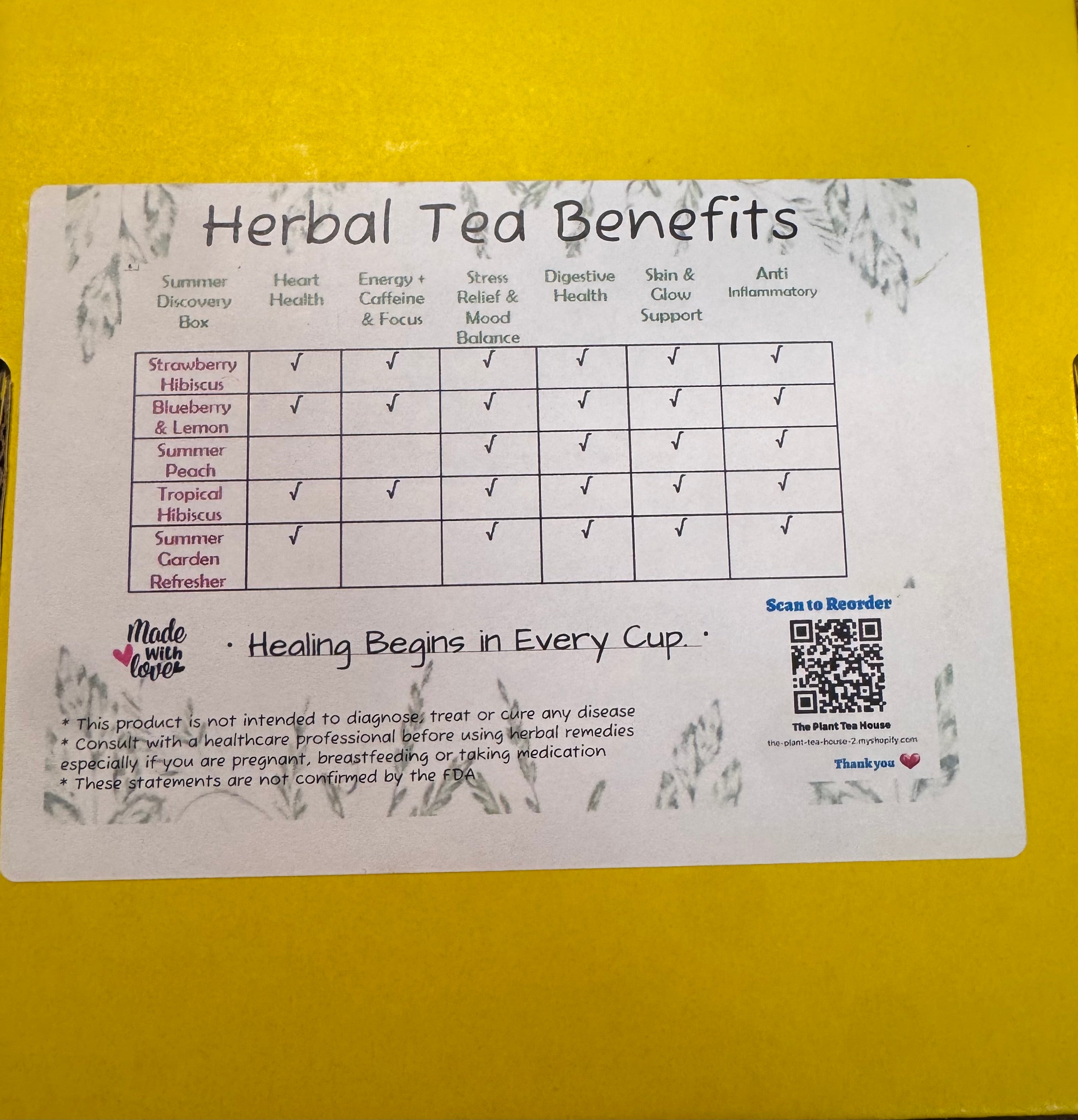 Summer Herbal Iced Tea Discovery box