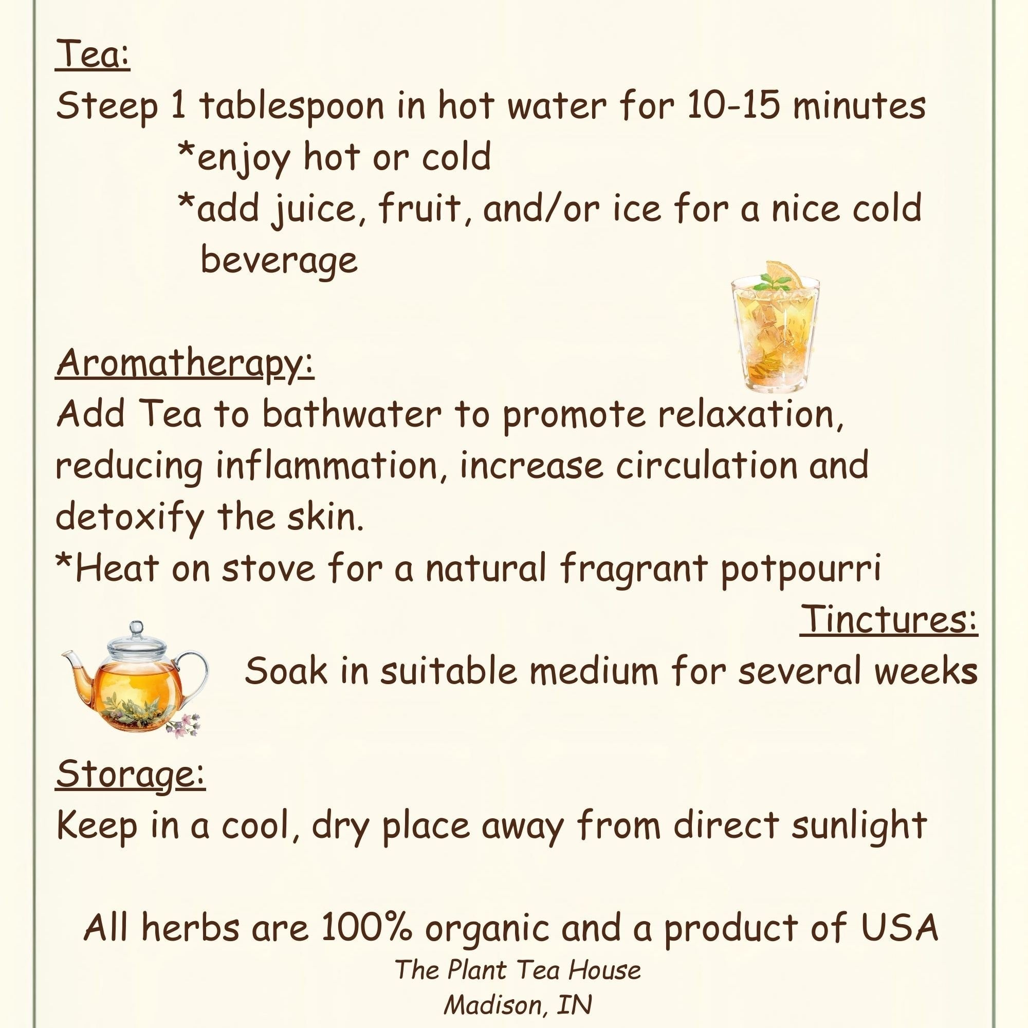 Boost Mental Clarity Organic Herbal Tea